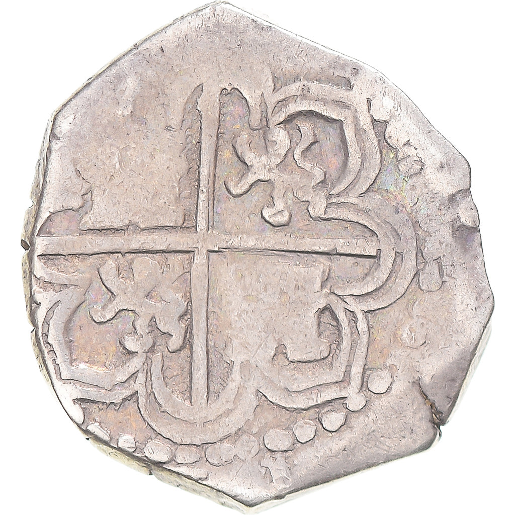 Monnaie, Espagne, Philippe II, 2 Reales, 1597, Seville, COB, TB+, Argent