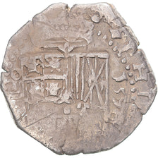 Coin, Spain, Philip II, 2 Reales, 1596, Toledo, COB, EF(40-45), Silver