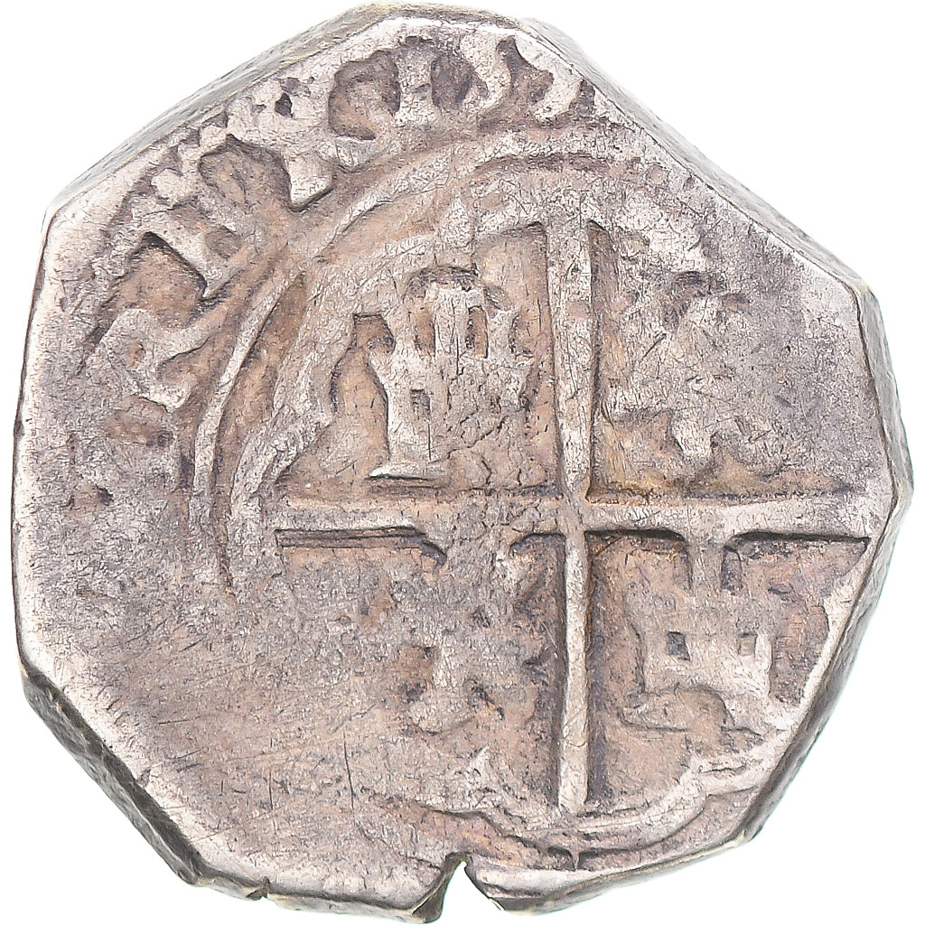 Spain, Philip II, 2 Reales, 1598, Seville, COB, Silver, VF(30-35)