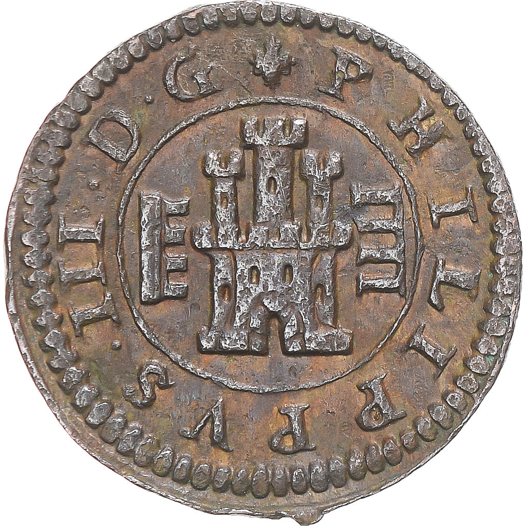 Coin, Spain, Philip III, 4 maravedis, 1604, Segovia, AU(50-53), Bronze, KM:6.5