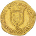 Moneda, Francia, François Ier, Ecu d'or à la croisette, après 1541, Rouen