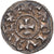 Moneta, Francia, Charles le Chauve, Denier, 843-877, Melle, BB+, Argento