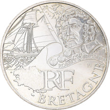 France, 10 Euro, Bretagne, 2012, Paris, MS(63), Silver, KM:1866