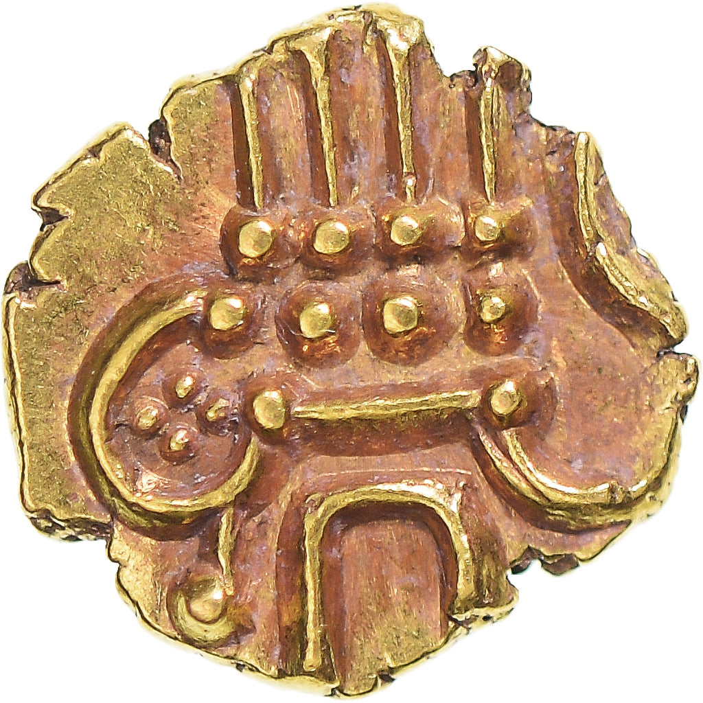 Coin, India, Fanam, AU(55-58), Gold
