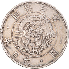 Coin, Japan, Mutsuhito, Yen, 1870, Osaka, AU(50-53), Silver