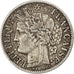 FRANCE, Cérès, 2 Francs, 1871, Paris, KM #817.1, EF(40-45), Silver, 27, Gadoury