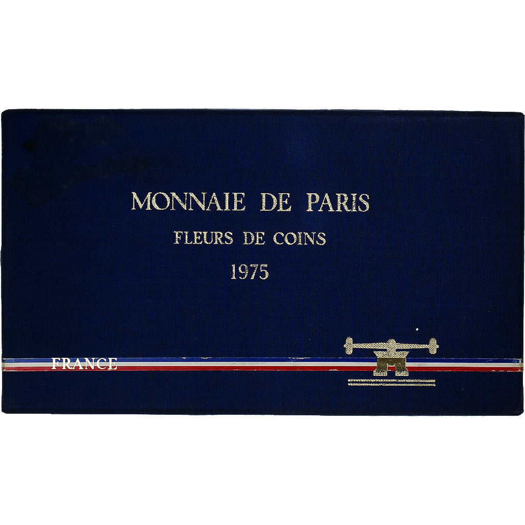 Moneta, Francja, Coffret 1 c. à 50 frs., 1975, Monnaie de Paris, FDC