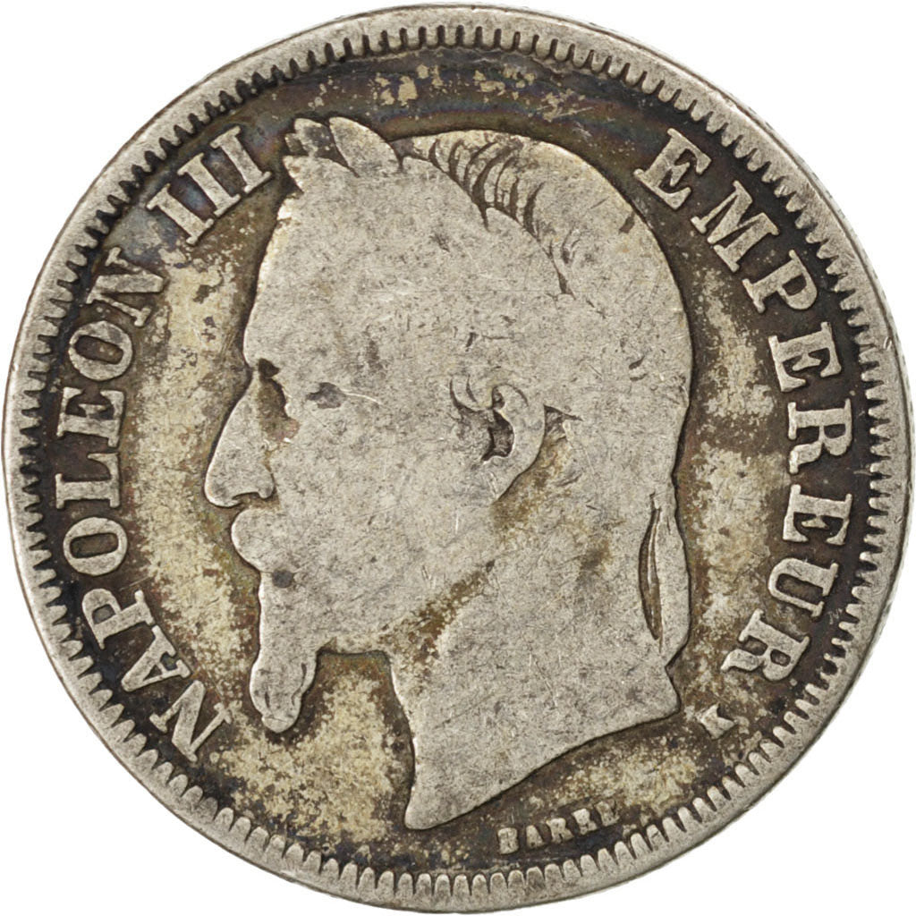 Münze, Frankreich, Napoleon III, Napoléon III, 2 Francs, 1866, Bordeaux, SGE