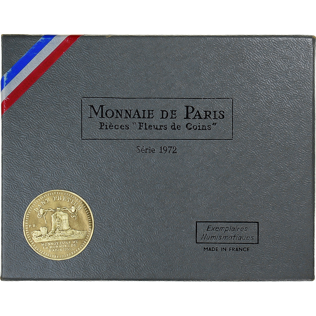 Munten, Frankrijk, Coffret 1 c. à 10 frs., 1972, Monnaie de Paris, FDC, FDC