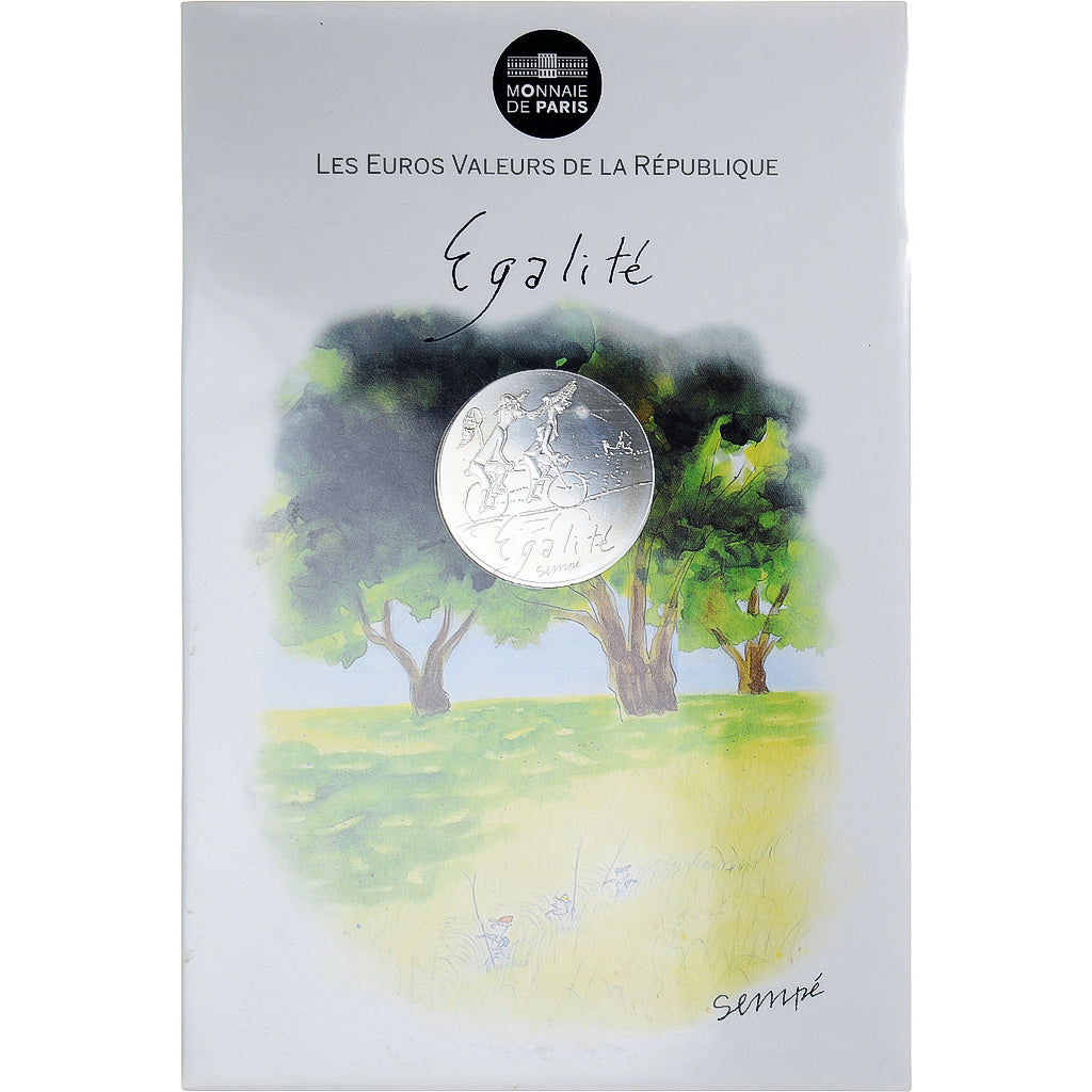 France, 10 Euro, Sempé - Été - Égalité, 2014, Monnaie de Paris, MS(65-70)