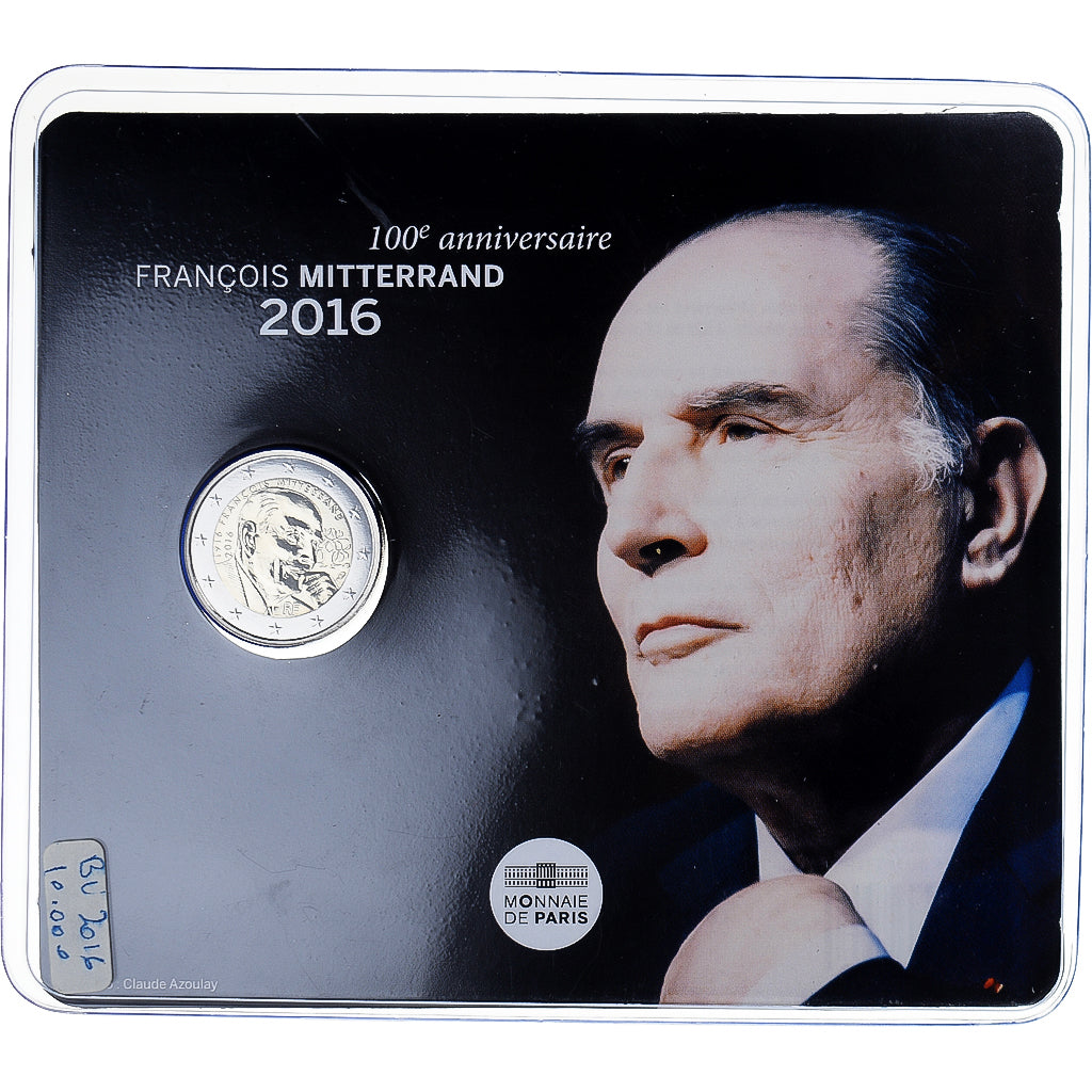 France, 2 Euro, François Mitterrand, 2016, BU, MS(65-70), Bi-Metallic