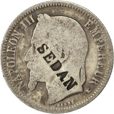 Second Empire, 1 Franc Napoléon III tête laurée, 1867 K, Bordeaux, Satirique, Ga