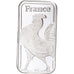 Frankreich, Lingotin 999 fine silver, Coq, STGL, Silber