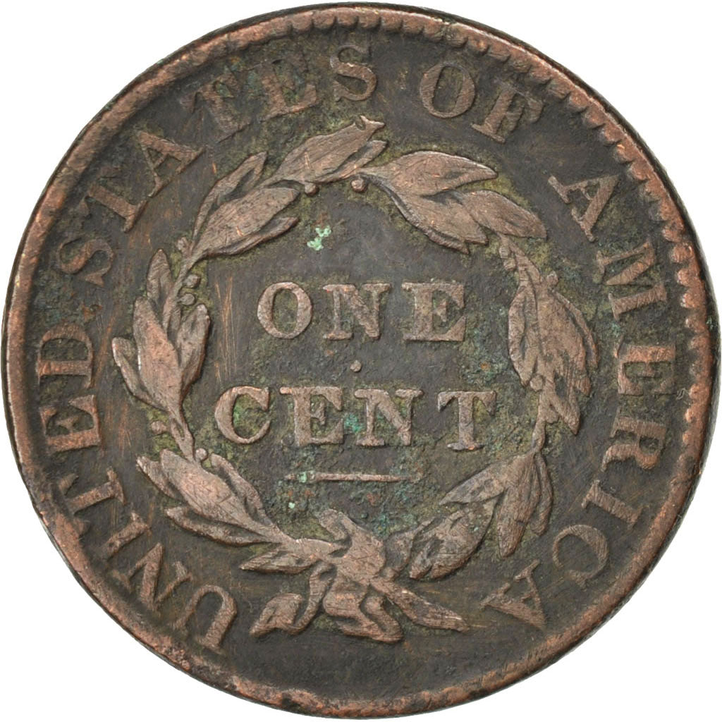 UNITED STATES, Coronet Cent, Cent, 1830, U.S. Mint, KM #45, VF(20-25), Copper,..