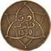 MOROCCO, 5 Mazunas, 1912, bi-Bariz, KM #28.1, EF(40-45), Bronze, 5.12
