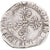 Moneda, Francia, Henri III, 1/2 franc au col gaufré, 1575, Paris, BC+, Plata