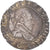 Moeda, França, Henri III, 1/4 franc au col gaufré, 1580, Poitiers, AU(50-53)