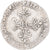 Moneta, Francia, Henri III, 1/2 franc au col gaufré, 1587, Paris, MB+, Argento