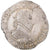 Moneda, Francia, Henri III, 1/2 franc au col gaufré, 1586, Paris, BC+, Plata