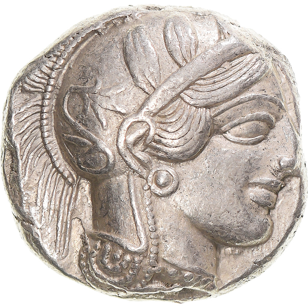 Moneda, Attica, Tetradrachm, ca. 454-404 BC, Athens, MBC+, Plata, HGC:4-1597