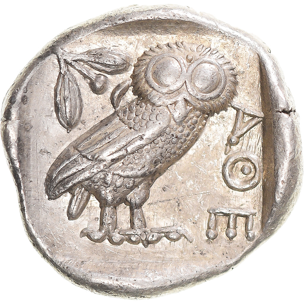 Moneda, Attica, Tetradrachm, ca. 454-404 BC, Athens, MBC+, Plata, HGC:4-1597