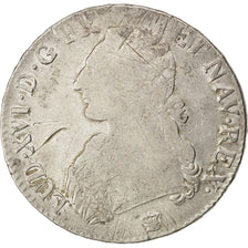 FRANCE, Écu aux branches d'olivier, ECU, 1790, Limoges, KM #564.7, VF(20-25), ..