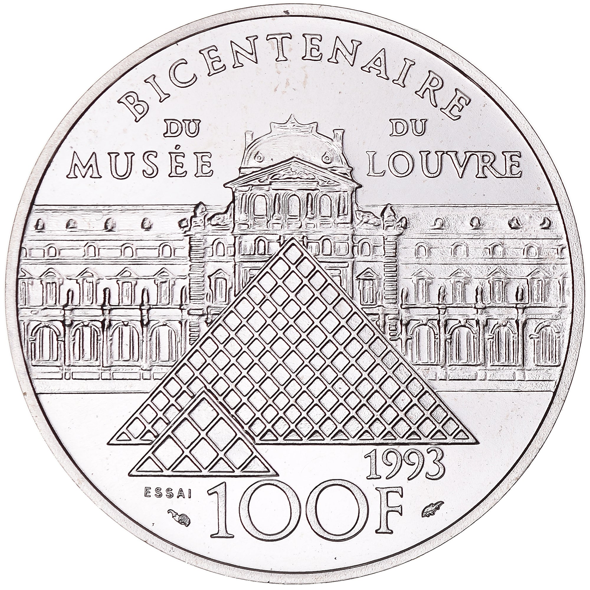 Coin, France, Victoire Samothrace, 100 Francs, 1993, Monnaie de Paris, ESSAI