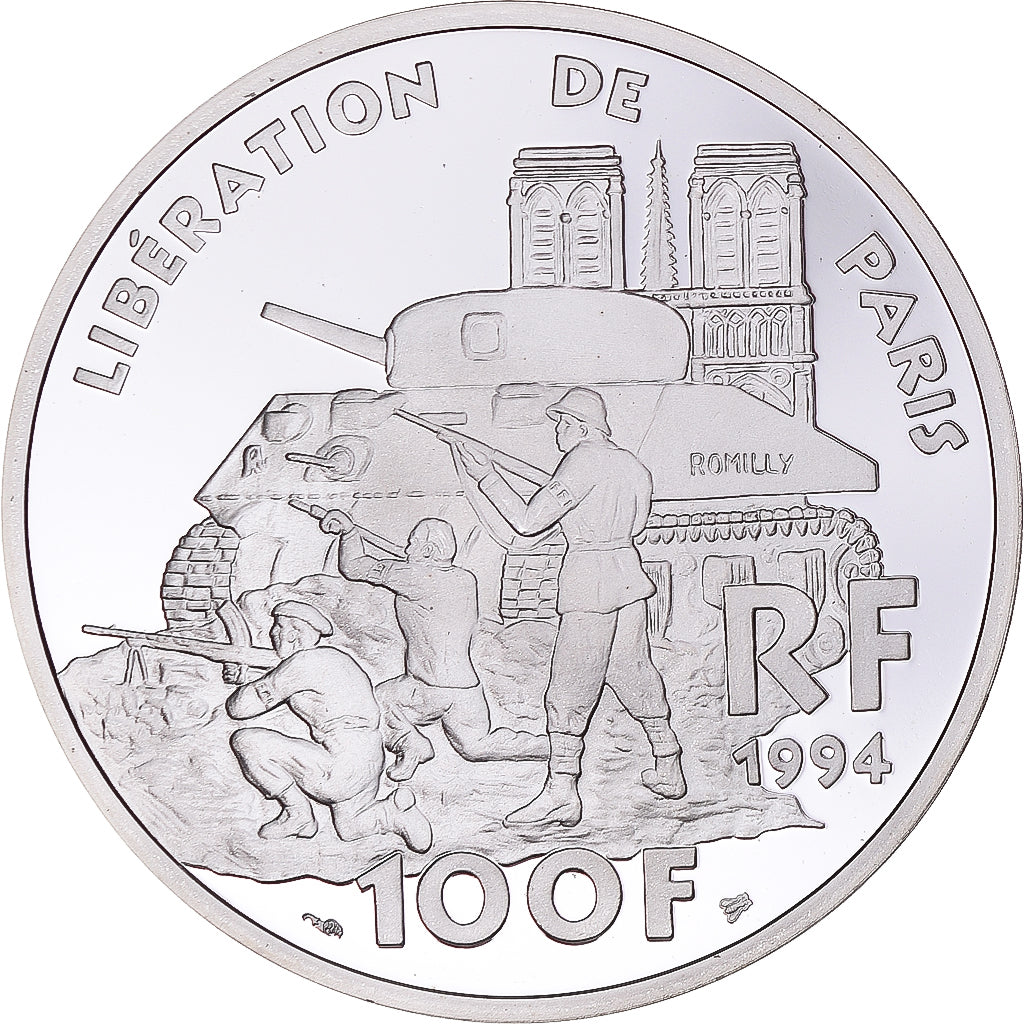 Coin, France, Libération de Paris, 100 Francs, 1994, Monnaie de Paris, ESSAI