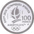 Coin, France, Albertville - Coubertin, 100 Francs, 1991, MDP, ESSAI, BE