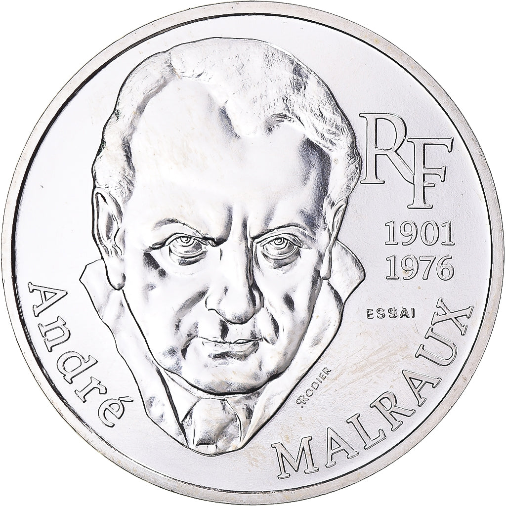 Coin, France, André Malraux, 100 Francs, 1992, Monnaie de Paris, ESSAI