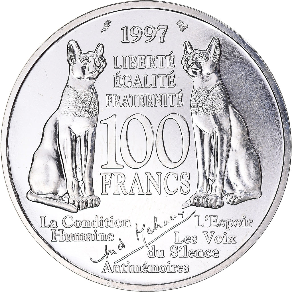 Coin, France, André Malraux, 100 Francs, 1992, Monnaie de Paris, ESSAI
