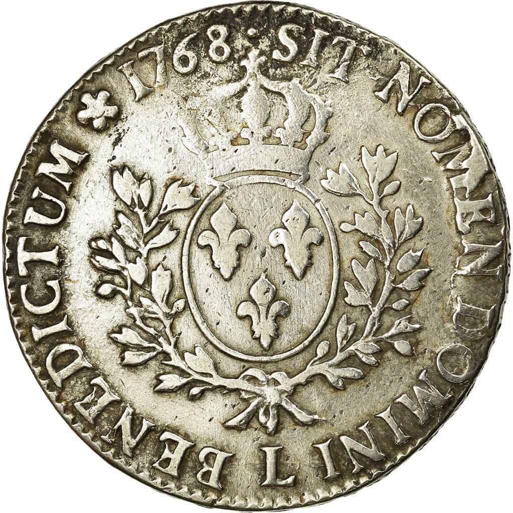 Moneta, Francia, Louis XV, Écu au bandeau, Ecu, 1768, Bayonne, BB, Argento