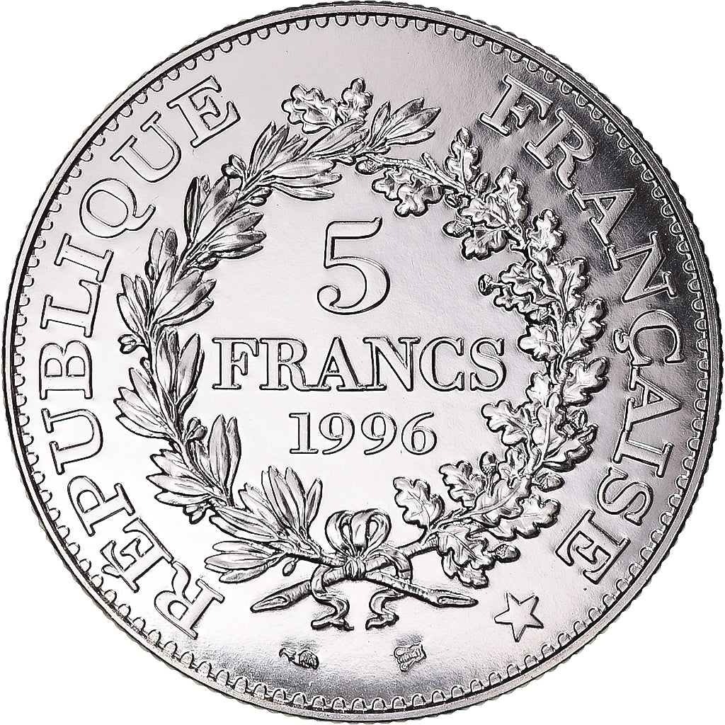 Monnaie, France, Hercule, 5 Francs, 1996, Monnaie de Paris, ESSAI, FDC, Nickel