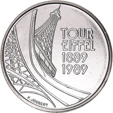 Coin, France, Tour Eiffel, 5 Francs, 1989, Monnaie de Paris, ESSAI, MS(65-70)