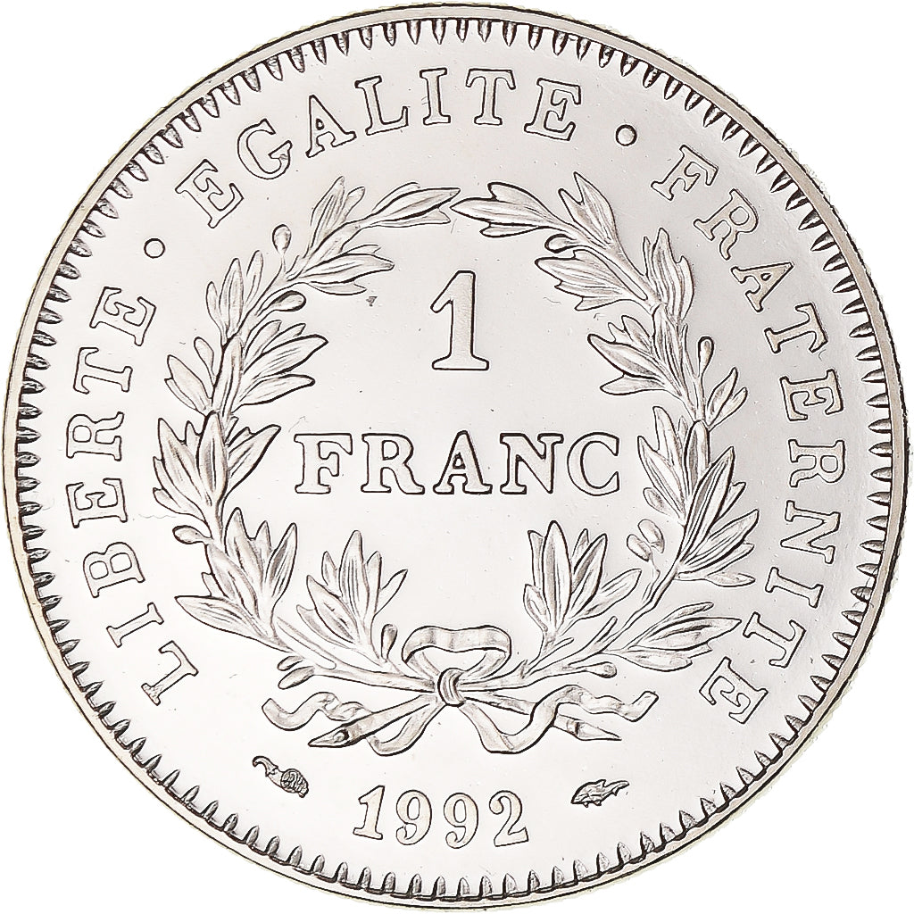 Coin, France, République, 1 Franc, 1992, Monnaie de Paris, ESSAI, MS(65-70)