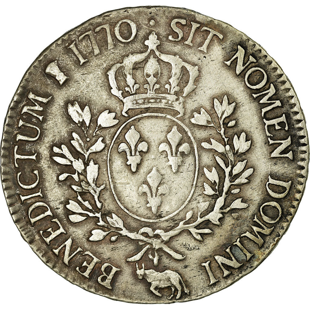 Coin, France, Louis XV, Écu de Béarn au bandeau, Ecu, 1770, Pau, VF(30-35)