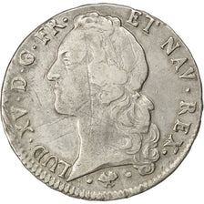 Monnaie, France, Louis XV, Écu au bandeau, Ecu, 1763, Bayonne, TB+, Argent