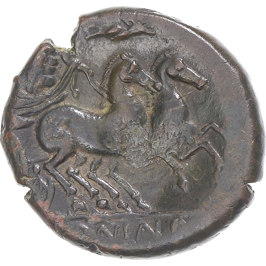 Moeda, Samnium, Æ, ca. 263-240 BC, Aesernia, EF(40-45), Bronze, HN Italy:430