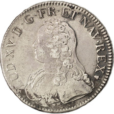 FRANCE, Écu aux branches d'olivier, ECU, 1729, Reims, KM #486.19, EF(40-45), ...