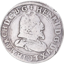 Coin, FRENCH STATES, LORRAINE, Henri II, Teston, 1615, Nancy, VF(30-35), Silver