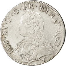 Moneda, Francia, Louis XV, Écu aux branches d'olivier, Ecu, 1728, Rennes, MBC