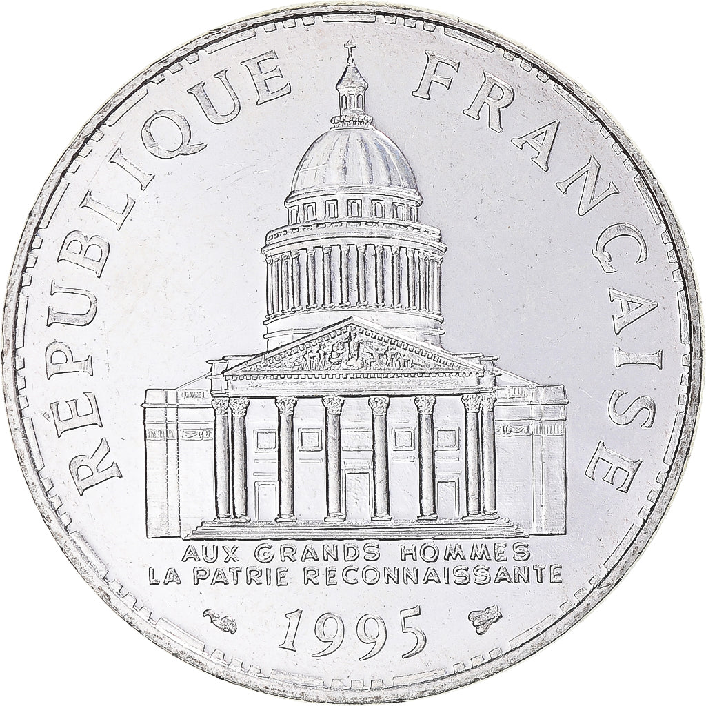 Moneta, Francia, Panthéon, 100 Francs, 1995, SPL, Argento, Gadoury:898