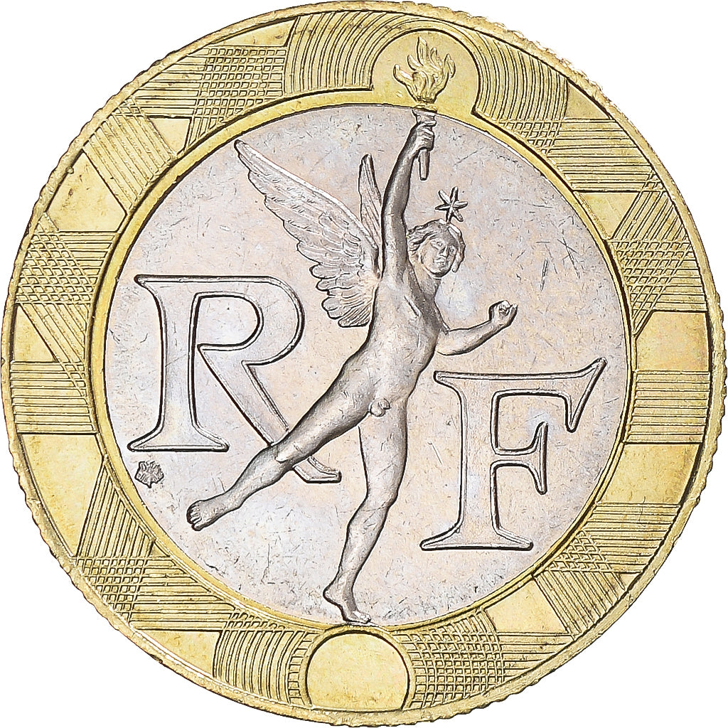 Coin, France, 10 Francs, 1995, MS(60-62), Bi-Metallic, Gadoury:827
