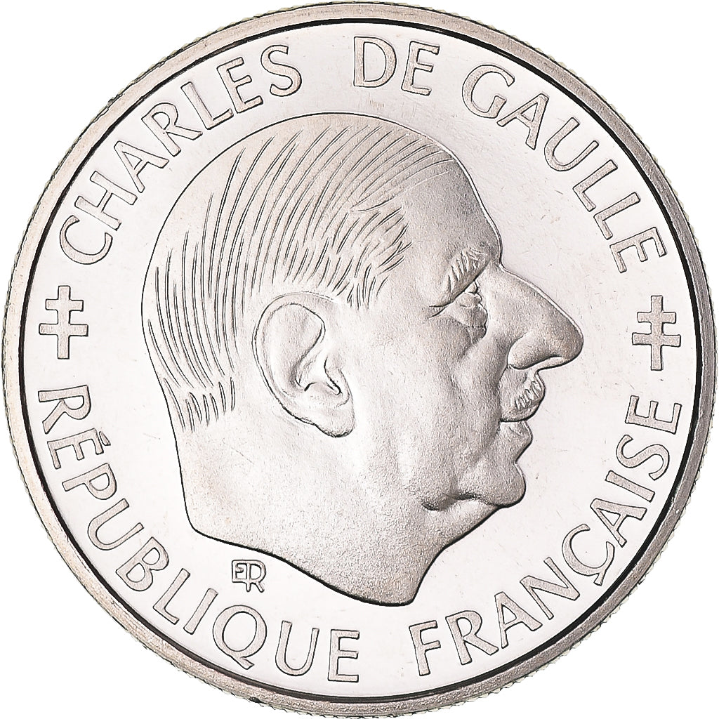 Coin, France, Charles de Gaulle, Franc, 1988, Monnaie de Paris, ESSAI