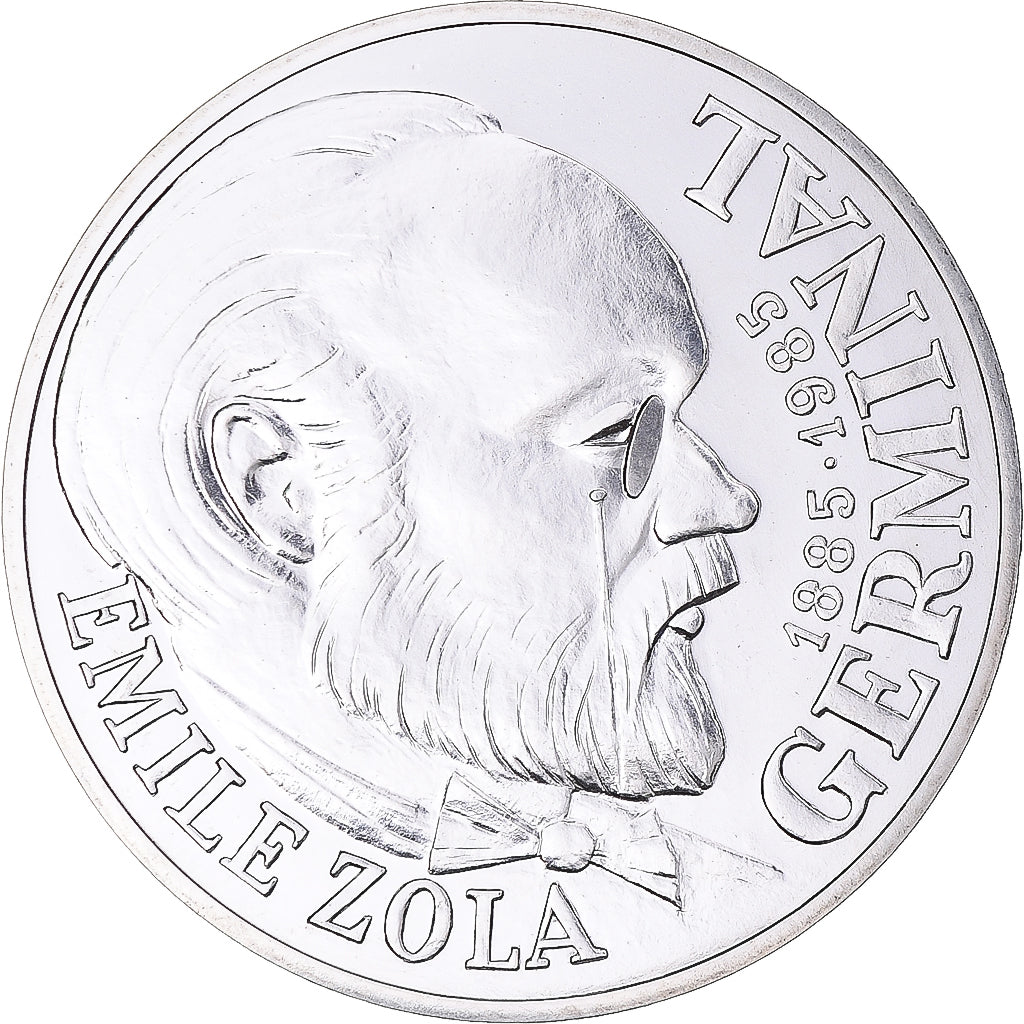 Munten, Frankrijk, Emile Zola Germinal, 100 Francs, 1985, Monnaie de Paris