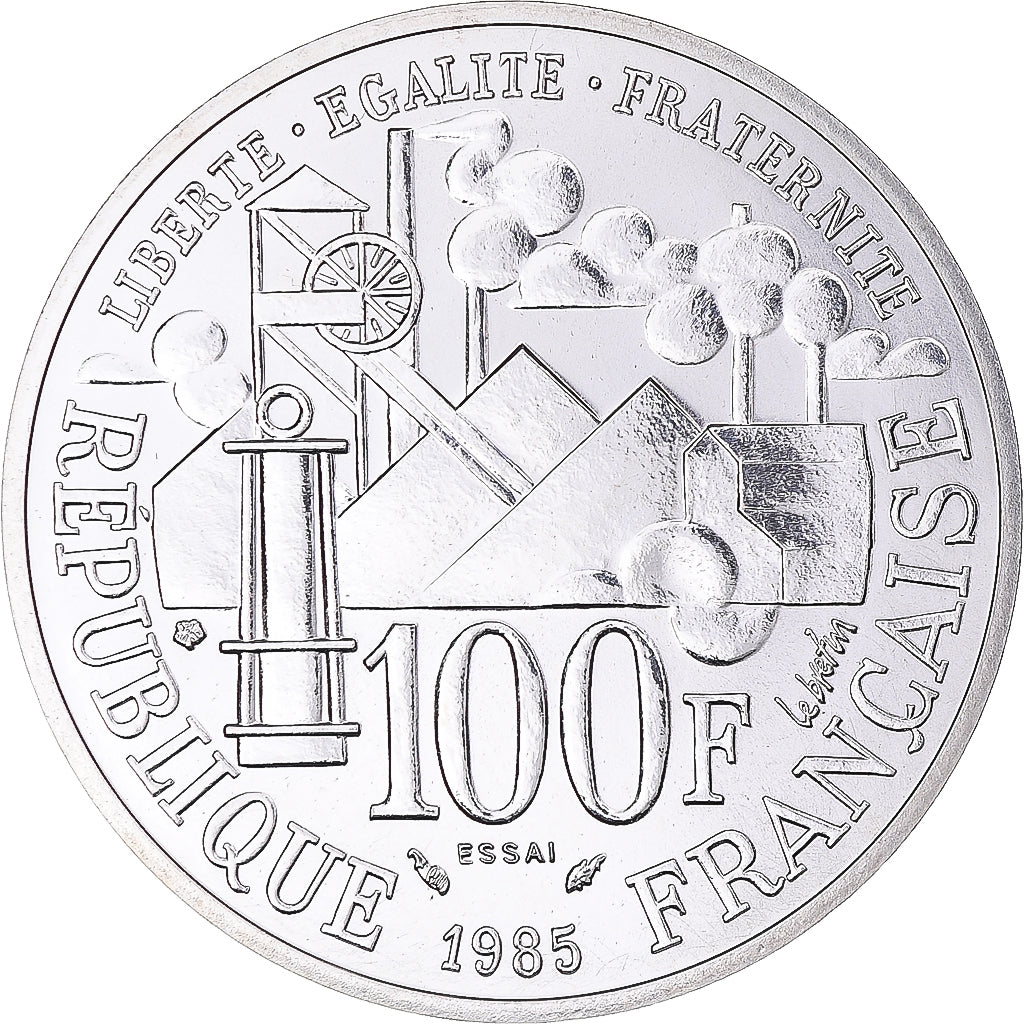 Munten, Frankrijk, Emile Zola Germinal, 100 Francs, 1985, Monnaie de Paris