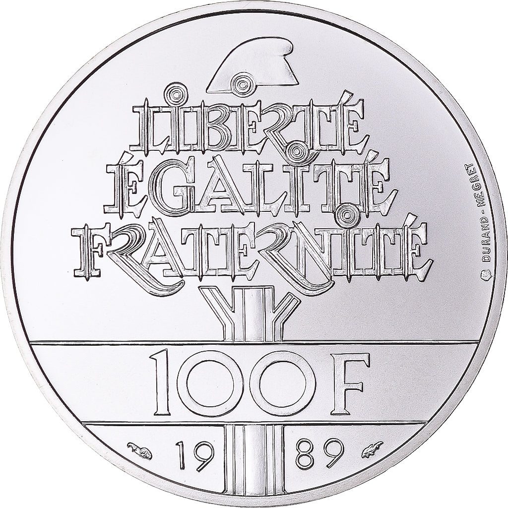 Münze, Frankreich, Droits de l'Homme, 100 Francs, 1989, Monnaie de Paris