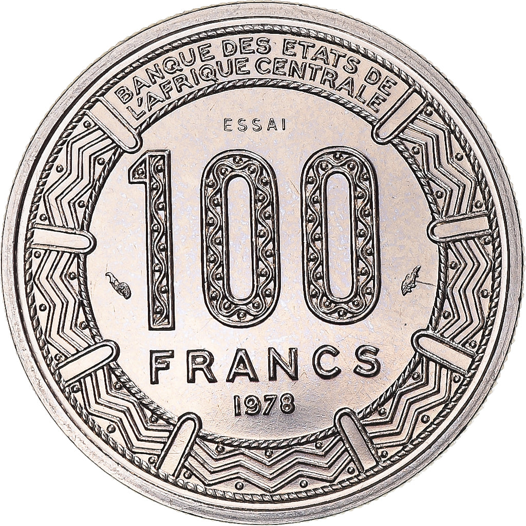 Coin, Central African Republic, 100 Francs, 1978, Monnaie de Paris, ESSAI