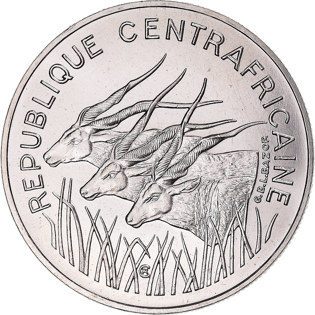 Coin, Central African Republic, 100 Francs, 1975, Monnaie de Paris, ESSAI