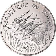 Coin, Chad, 100 Francs, 1975, Monnaie de Paris, ESSAI, MS(65-70), Nickel, KM:E5